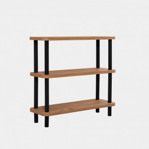 Biblioteca Salvador, Model Step, Negru/Natur - Img 3