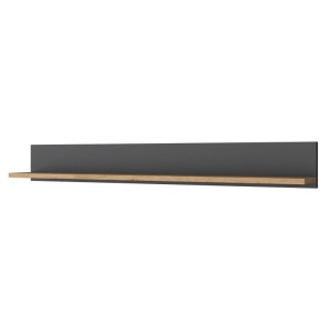 Birou cu Biblioteca Salvador, model HA116, 160x161.8x45 cm, Nuc/ Antracit - Img 10