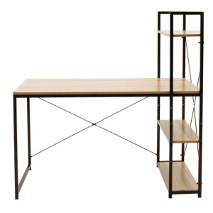 Birou Ramon Oak - Negru 122x64x120 cm - Img 3