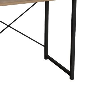 Birou Ustando, stejar/negru, 90x60x72 cm - Img 4