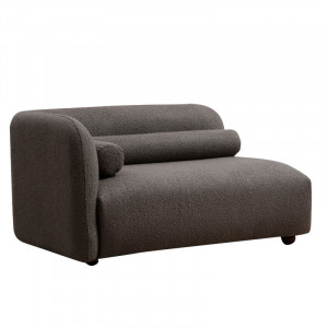 Canapea 3 locuri Tranquil material textil boucle gri 228x90x74cm - Img 3