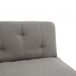 Canapea extensibila Breathe material textil gri 167x77x73 cm - Img 5
