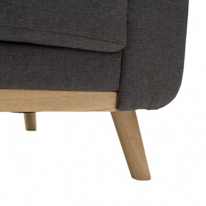 Canapea extensibila cu 3 locuri, gri Carmelo 214x80x86cm - Img 7
