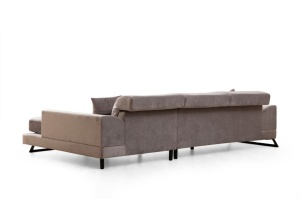 Colțar Frido Gri deschis 109x304x92 cm - Img 7