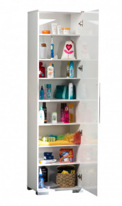 Comoda Model ADR-408, Alb lucios, 50x35x187 cm - Img 8
