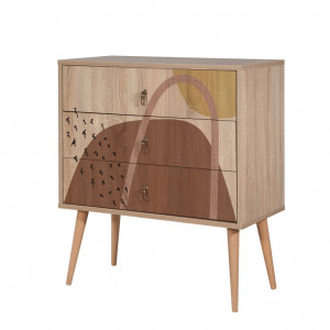 Comoda Model City V7, Multicolor, 80x40x89 cm - Img 2