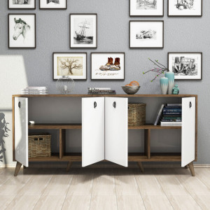 Comoda Model Elite, Nuc/Alb, 180x45x80 cm - Img 3