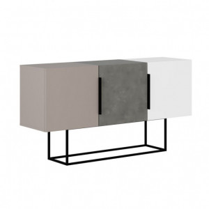Comoda Model Estella, Bej/Alb, 150x42x79 cm - Img 1