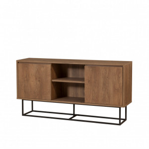 Comoda Model Zela, Nuc/Negru, 140x36x72 cm - Img 3