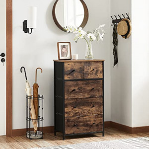 Comoda, Songmics, Negru , 56x30x93 cm - Img 6