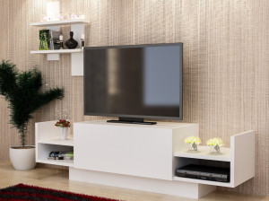 Comoda TV Bahar - Alb - Img 2