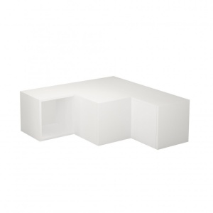 Comoda TV Salvador, Model Compact, 90x32x92 cm, Alb - Img 3