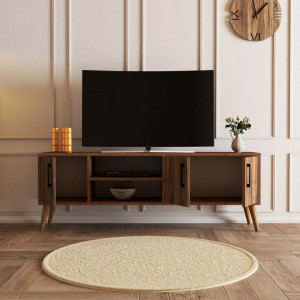 Comoda TV Salvador, Model Exxen-1582, 150x52x34 cm, Nuc - Img 3