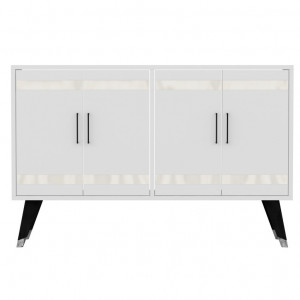 Comoda TV Salvador, Model İlda, 120x80x30 cm, Alb - Img 6