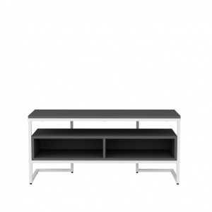 Comoda TV Salvador, Model Merrion, 110x49.9x35 cm, Alb/Antracit - Img 5