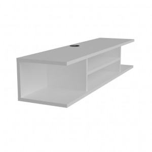 Comoda TV Salvador, Model Pivot, 120x23x29.5 cm, Alb - Img 3