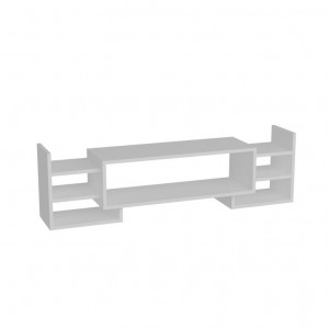 Comoda TV Salvador, Model Sema, 115x38.2x29.6 cm, Alb - Img 2