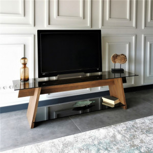 Comoda TV Salvador, Model TV201, 158x45x40 cm, Stejar - Img 5