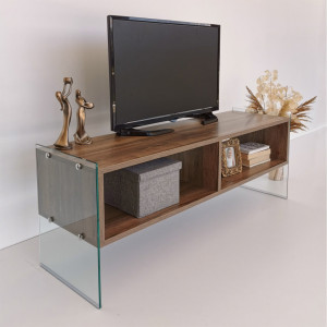 Comoda TV Salvador, Model TV404, 120x45x35 cm, Nuc - Img 1