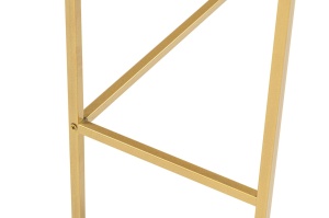 Consola Model Canvas, Auriu, 100x30x80 cm, blat sticla securizata - Img 9