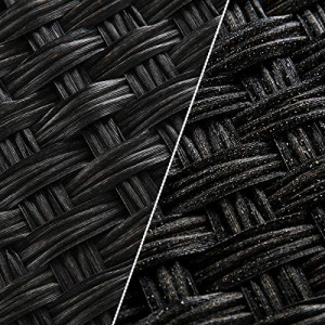 Cos de rufe, Songmics, Negru, 45.5x32x61 cm - Img 6