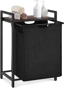 Cos de rufe, Vasagle, Maro-Negru, 50x33x76 cm - Img 7