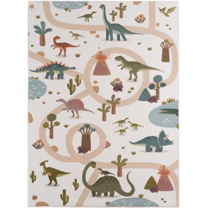 Covor Copii Coco Dino Planet Crem, 120 x 170 cm - Img 2