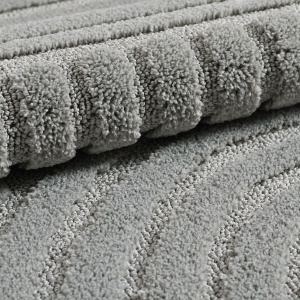 Covor tip Traversa VivaDeco Art V1, 80 x 150 cm, Silver, 100% Polipropilena, Fir 8 mm, 1900 g/mp, OEKO-TEX Standard 100 - Img 5