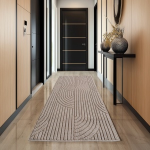 Covor traversa Helix Bej V1, 80 x 150 cm
