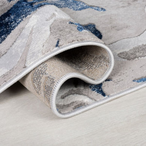 Covor traversă Marbled Bleumarin 80X300 cm, Flair Rugs - Img 3