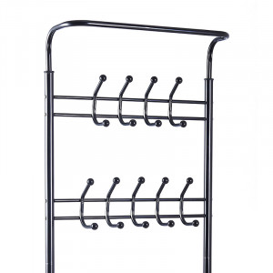 Cuier hol Federica metal negru 65x28x187cm - Img 2