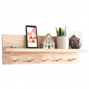 Cuier Model Lolia, Natur, 49x11x14 cm - Img 1