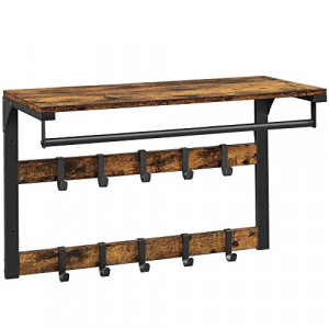 Cuier Model Reese, Maro Rustic/Negru, 65x30x42 cm - Img 2