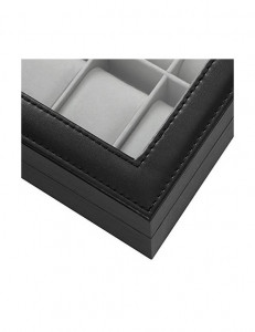 Cutie pentru ceasuri Model Preston, Negru, 21x25x8.5 cm - Img 5