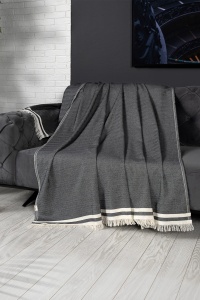 Cuvertura pentru Canapea Model Alinda Anthracite (170 x 300)