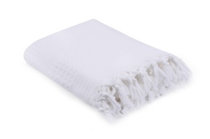 Cuvertura Pled pentru pat dublu Model 121 White - Img 3