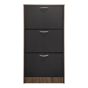 Dulap de pantofi Savaz, natural/antracit, 60x24x114 cm - Img 4