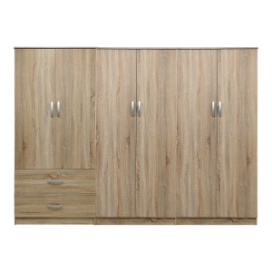 Dulap haine Lego V7, stejar sonoma, 240x42x180 cm - Img 3