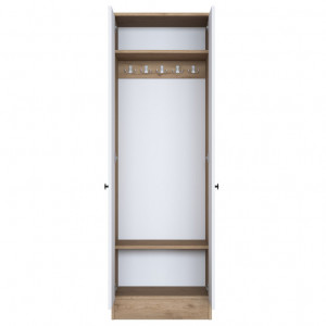 Dulap haine Model Roll, Alb/Nuc, 59.8x37.5x182.8 cm - Img 8