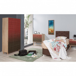 Dulap haine Model Stil, Multicolor, 90x52x192 cm - Img 2