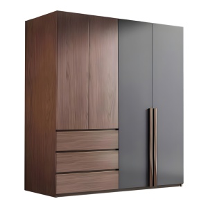 Dulap haine Sonlen, nuc/anthracite, 160x52x195 cm