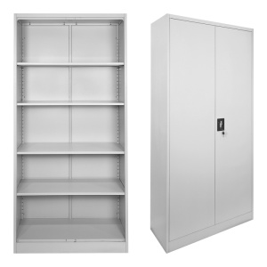 Dulap Metalic depozitare exterior/interior Ugren, gri deschis, 90x40x180 cm