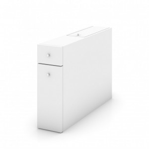 Dulap multifunctional Model Smart, Alb, 19x60x55 cm - Img 3