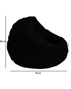 Fotoliu de grădină tip Bean Bag Model Iyzi 100, Negru - Img 5