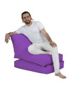 Fotoliu puf de gradina Siesta Violet 180x55x40 cm - Img 4