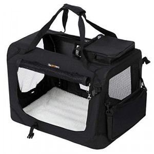 Geanta de transport animale, Feandrea, Negru, 91.0x63.0x63.0 cm - Img 3