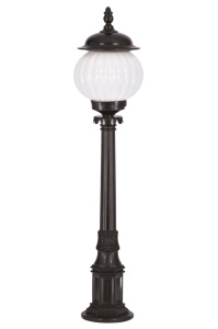 Lampadar de exterior M3BOP Negru 23x23 cm - Img 1