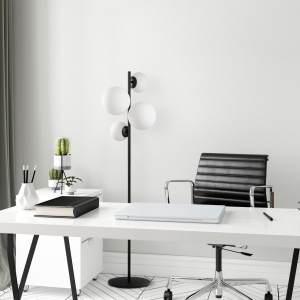 Lampadar Fazli Negru 33x33x162 cm - Img 2