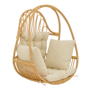 Leagan de Gradina Model Jorg, Natural/Crem, 80x59x105 cm