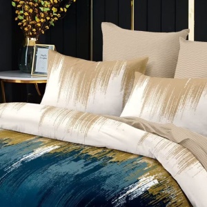 Lenjerie cu Elastic 180x200 cm, Luxart Aqua 6 Piese (Finet) - Img 3